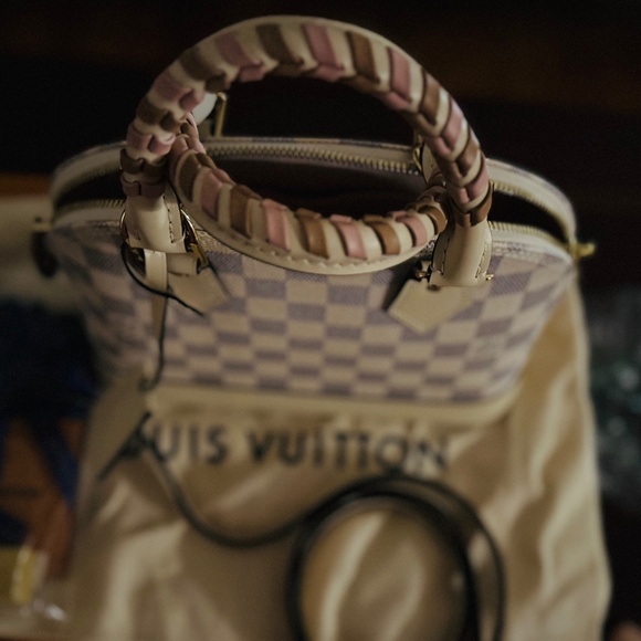 Louis Vuitton Alma BB Damier Azur with Braided Handles (Model: N45294) - Picture 7 of 11